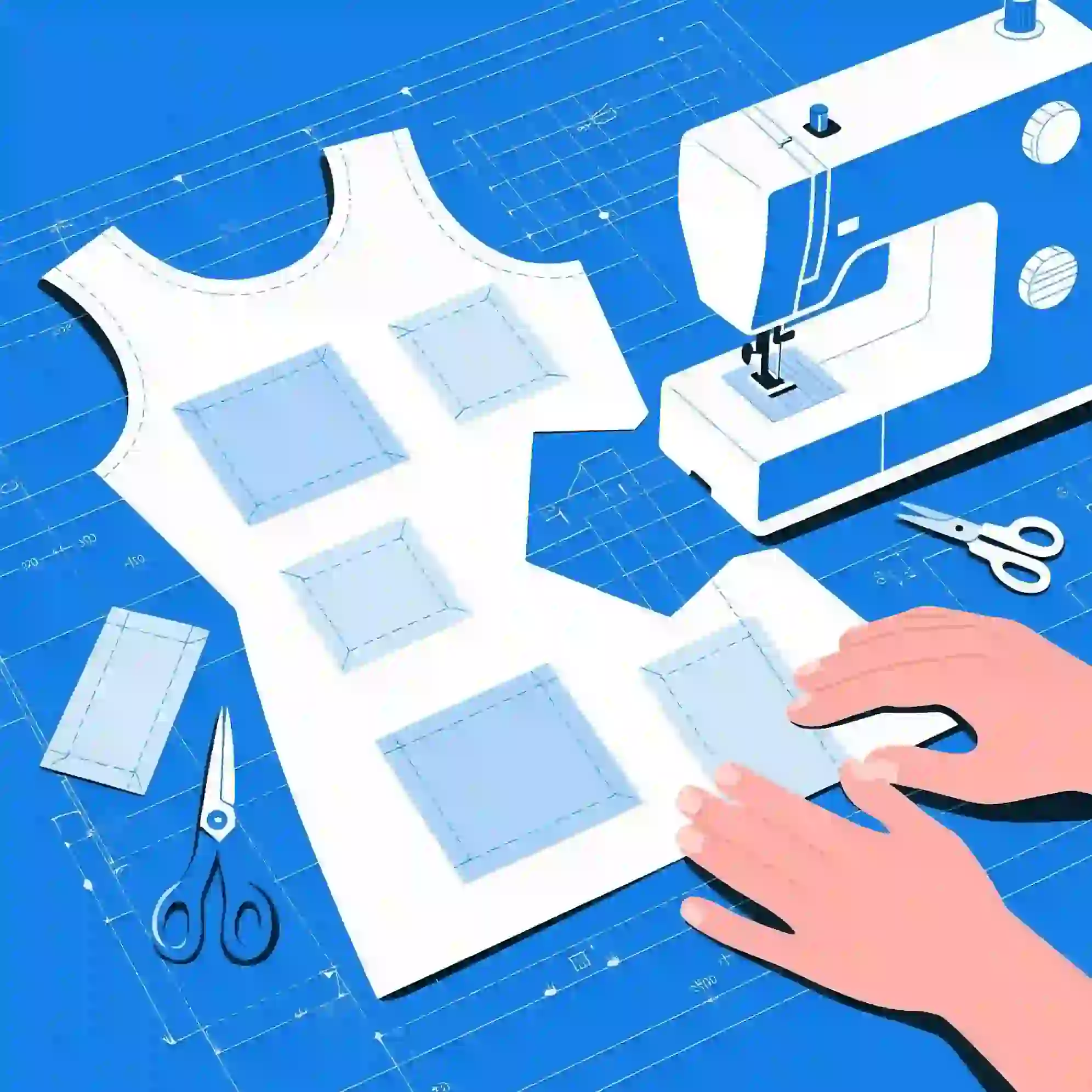 Готовые лекала для пошива худи и футболок